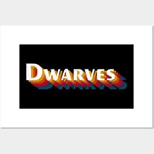 retro vintage Dwarves Posters and Art